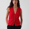 100% Cotton Pocket Sweater Vest