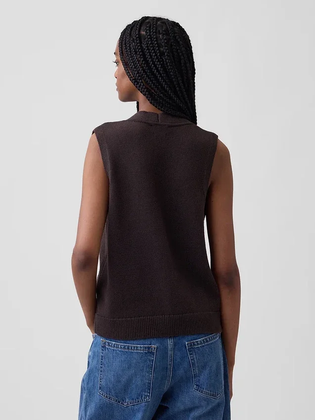 100% Cotton Pocket Sweater Vest