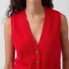 100% Cotton Pocket Sweater Vest