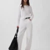 100% Cotton Pointelle Crop Sweater