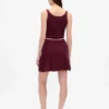 100% Cotton Pointelle Mini Skirt