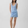 100% Cotton Pointelle Mini Sweater Skort