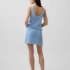 100% Cotton Pointelle Mini Sweater Skort
