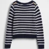 100% Cotton Relaxed Boatneck Sweater