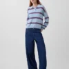 100% Cotton Relaxed Polo Sweater