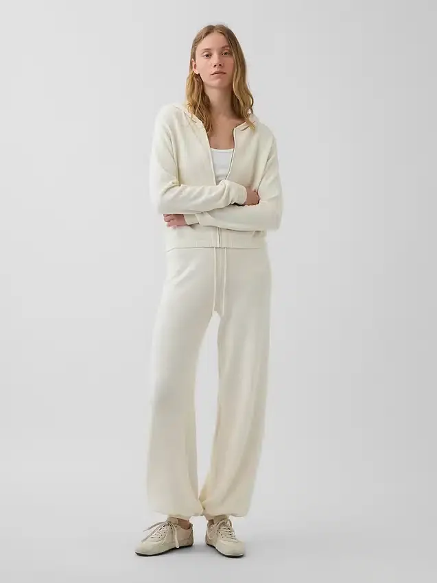 100% Cotton Relaxed Sweater Joggers