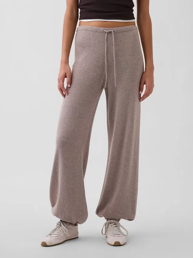 100% Cotton Relaxed Sweater Joggers