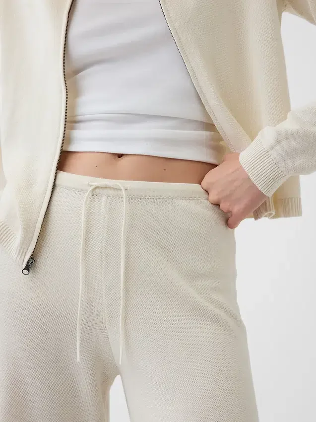 100% Cotton Relaxed Sweater Joggers