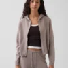100% Cotton Relaxed Zip Sweater Hoodie