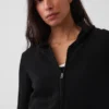 100% Cotton Relaxed Zip Sweater Hoodie