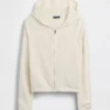 100% Cotton Relaxed Zip Sweater Hoodie