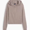 100% Cotton Relaxed Zip Sweater Hoodie