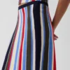100% Cotton Stripe Easy Maxi Sweater Skirt