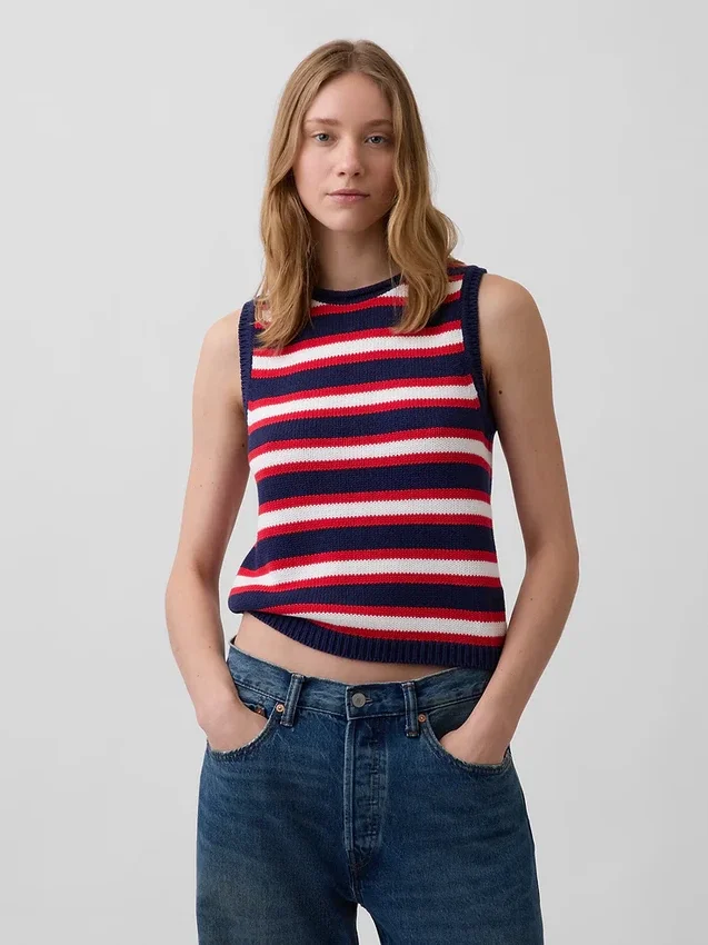 100% Cotton Sweater Vest
