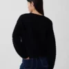 100% Cotton Textured Sweater Jacket