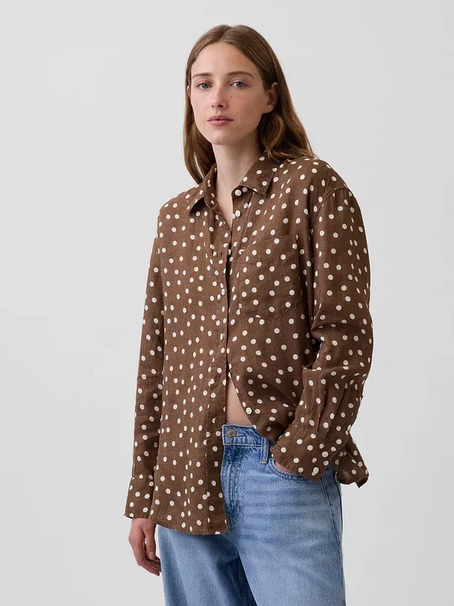 100% Linen Oversized Shirt