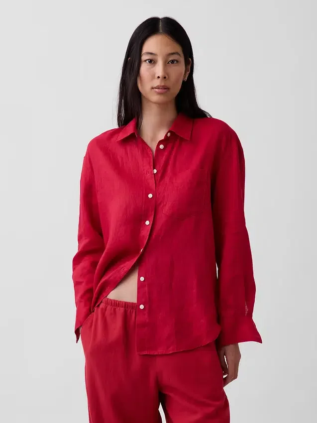 100% Linen Oversized Shirt