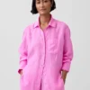 100% Linen Oversized Shirt