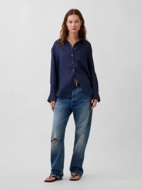100% Linen Oversized Shirt