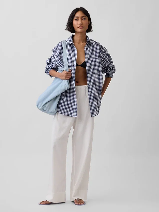 100% Linen Oversized Shirt
