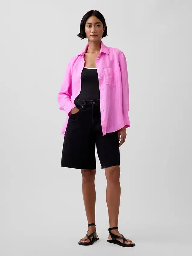 100% Linen Oversized Shirt