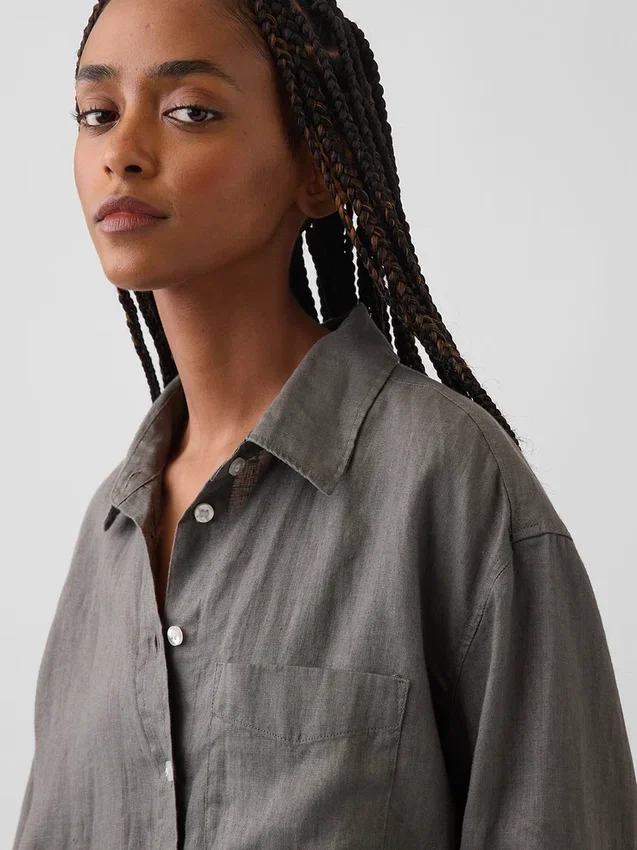 100% Linen Oversized Shirt