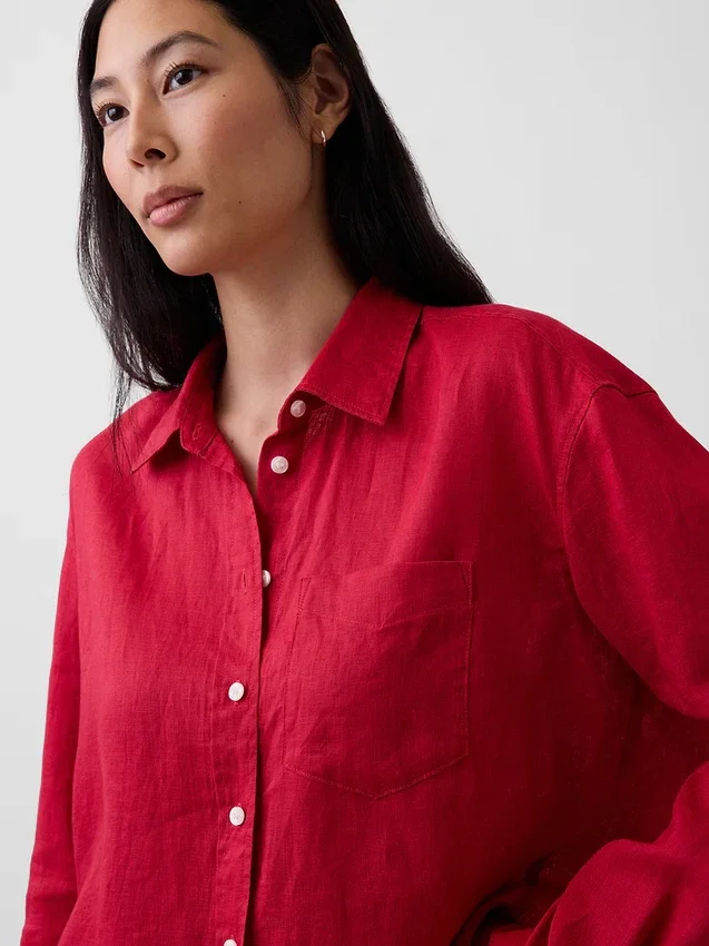 100% Linen Oversized Shirt