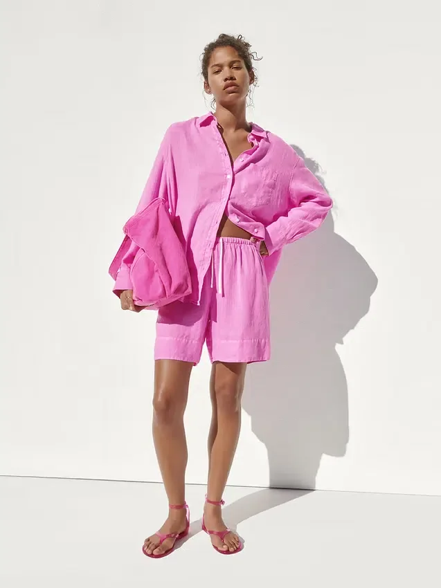 100% Linen Oversized Shirt