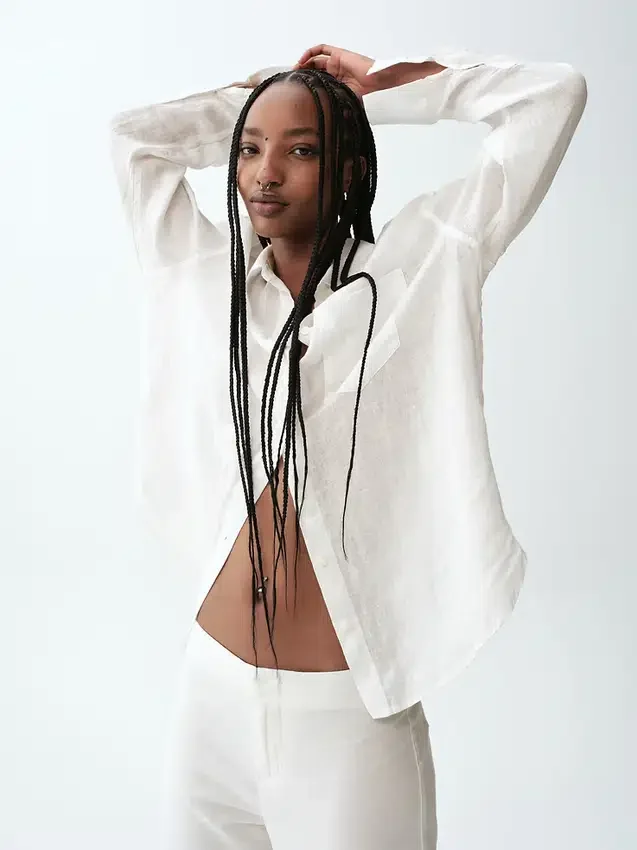 100% Linen Oversized Shirt