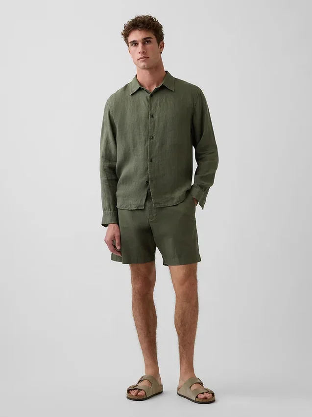 100% Linen Relaxed Shirt