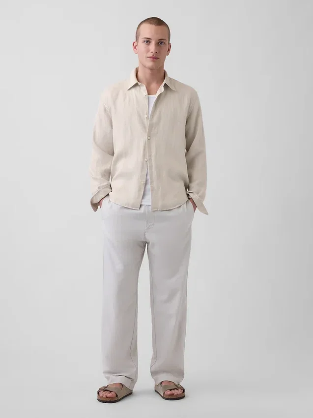 100% Linen Relaxed Shirt