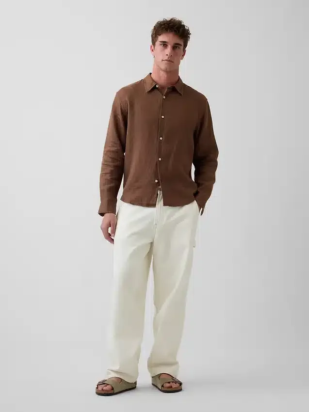 100% Linen Relaxed Shirt