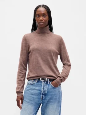 100% Merino Wool Turtleneck Sweater