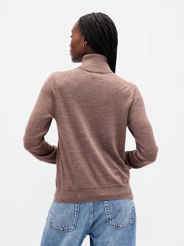 100% Merino Wool Turtleneck Sweater