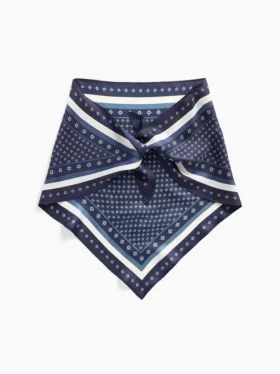 100% Silk Oversized Triangle Bandana Scarf