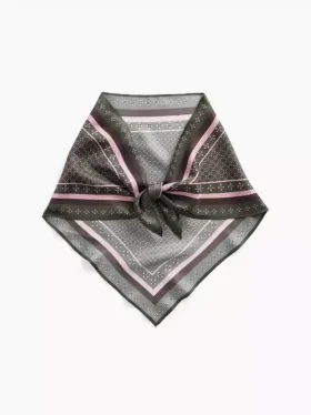 100% Silk Oversized Triangle Bandana Scarf