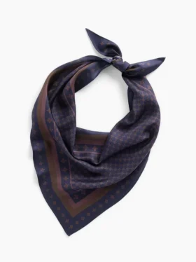 100% Silk Oversized Triangle Bandana Scarf