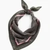 100% Silk Oversized Triangle Bandana Scarf