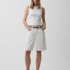 11" Mid Rise Longline Denim Shorts