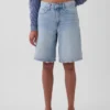 11" Mid Rise Longline Denim Shorts
