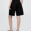 11" Mid Rise Longline Denim Shorts