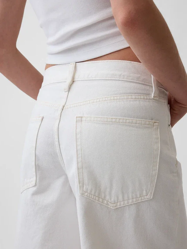 11" Mid Rise Longline Denim Shorts