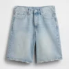 11" Mid Rise Longline Denim Shorts