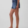 3.5" High Rise Relaxed Straight Denim Shorts