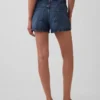 3.5" High Rise Relaxed Straight Denim Shorts