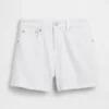 3.5" High Rise Relaxed Straight Denim Shorts