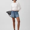 3.5” Low Slung Easy Denim Shorts