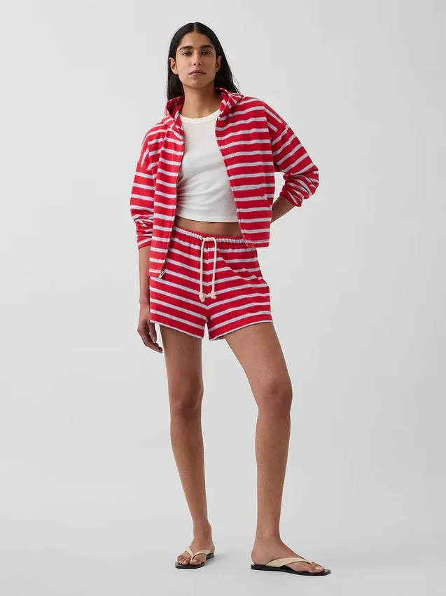 3.5" Towel Terry Relaxed Easy Shorts