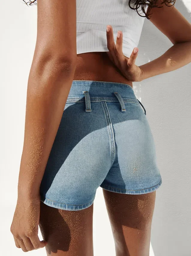 3" Low Rise Denim Shorts