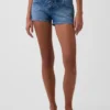 3" Low Rise Lace-Up Denim Shorts